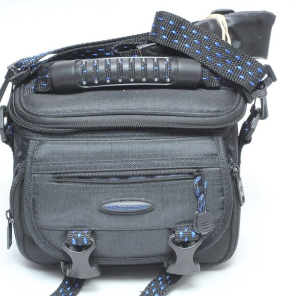 Samsonite Camcorder/Camera Bag Black/Blue #817BK - Picture 1 of 9